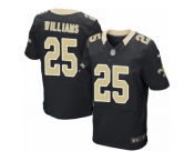 Men's Nike New Orleans Saints #25 P. J. Williams Elite Black Team Color NFL Jersey