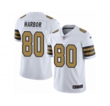 Men Nike New Orleans Saints #80 Clay Harbor Limited White Rush Vapor Untouchable NFL Jers