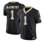 Men's New Orleans Saints #1 Kool-Aid McKinstry Black 2026 F.U.S.E. Vapor Limited Football Stitched Jersey