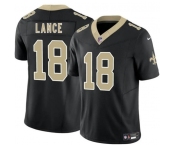 Men's New Orleans Saints #18 Bryce Lance Black 2026 F.U.S.E Vapor Limited Football Stitched Jersey