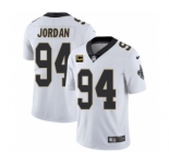 Men's New Orleans Saints 2022 #94 Cameron Jordan White With 4-star C Patch Vapor Untouchable Limited Stitched NFL Jersey