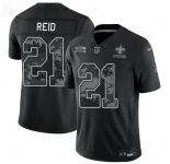 Men's New Orleans Saints #21 Justin Reid Black F.U.S.E. 2026 Salute to Service Limited Football Stitched Jersey
