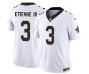 Men's New Orleans Saints #3 Travis Etienne Jr White 2026 F.U.S.E Vapor Limited Football Stitched Jersey
