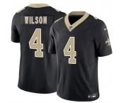 Men's New Orleans Saints #4 Zach Wilson Black 2026 F.U.S.E. Vapor Limited Football Stitched Jersey