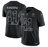 Men's New Orleans Saints #41 Alvin Kamara Black F.U.S.E. 2026 Salute to Service Limited Football Stitched Jersey