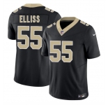Men's New Orleans Saints #55 Kaden Elliss Black 2026 F.U.S.E Vapor Limited Stitched Football Jersey