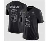 Men's New Orleans Saints #6 Tyler Shough Black F.U.S.E. 2026 Salute to Service Limited Football Stitched Jersey