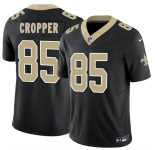 Men's New Orleans Saints #85 Jalen Cropper Black 2026 F.U.S.E. Vapor Limited Football Stitched Jersey