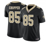 Men's New Orleans Saints #85 Jalen Cropper Black 2026 F.U.S.E. Vapor Limited Football Stitched Jersey