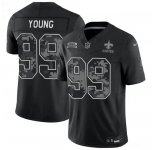 Men's New Orleans Saints #99 Chase Young Black F.U.S.E. 2026 Salute to Service Limited Football Stitched Jersey