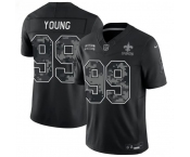 Men's New Orleans Saints #99 Chase Young Black F.U.S.E. 2026 Salute to Service Limited Football Stitched Jersey
