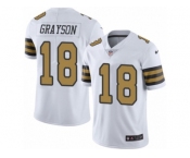 Men's Nike New Orleans Saints #18 Garrett Grayson Limited White Rush NFL Jersey