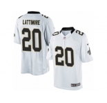 Men's Nike New Orleans Saints #20 Marshon Lattimore Limited White NFL Jersey