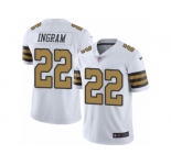 Men's Nike New Orleans Saints #22 Mark Ingram Limited White Rush NFL Jersey