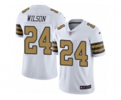 Men's Nike New Orleans Saints #24 Kyle Wilson Limited White Rush NFL Jersey