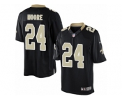 Men's Nike New Orleans Saints #24 Sterling Moore Limited Black Team Color NFL Jersey