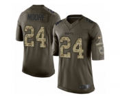 Men's Nike New Orleans Saints #24 Sterling Moore Limited Green Salute to Service NFL Jersey