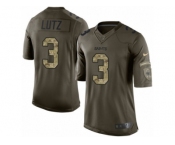 Men's Nike New Orleans Saints #3 Will Lutz Limited Green Salute to Service NFL Jersey