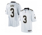 Men's Nike New Orleans Saints #3 Will Lutz Limited White NFL Jersey