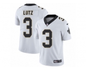 Men's Nike New Orleans Saints #3 Will Lutz Vapor Untouchable Limited White NFL Jersey