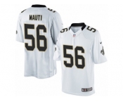 Men's Nike New Orleans Saints #56 Michael Mauti Limited White NFL Jersey