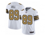 Men's Nike New Orleans Saints #89 Josh Hill Limited White Rush NFL Jersey