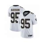 Men's Nike New Orleans Saints #95 Tyeler Davison Vapor Untouchable Limited White NFL Jersey