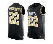 Nike New Orleans Saints #22 Mark Ingram II Black Team Color Men Stitched NFL Limited Tank Top Jersey