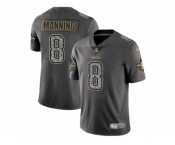 Nike New Orleans Saints #8 Archie Manning Gray Static Men NFL Vapor Untouchable Limited Jersey