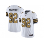 Nike New Orleans Saints #92 Marcus Davenport White Men Stitched NFL Limited Rush Jersey