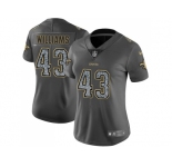 Women Nike New Orleans Saints #43 Marcus Williams Gray Static NFL Vapor Untouchable Limited Jersey
