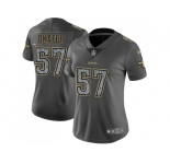 Women Nike New Orleans Saints #57 Alex Okafor Gray Static NFL Vapor Untouchable Limited Jersey