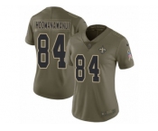 Women Nike New Orleans Saints #84 Michael Hoomanawanui Limited Olive 2017 Salute to Service NFL Jersey