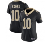 Women's New Orleans Saints #10 Brandin Cooks Black 2025 Vapor Limited Football Stitched Jersey
