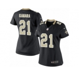 Women's Nike New Orleans Saints #21 Alvin Kamara Limited Black Team Color NFL Jersey