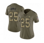 Women's Nike New Orleans Saints #25 Eli Apple Limited Olive Camo 2017 Salute to Service NFL Jersey