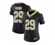 Women's Nike New Orleans Saints #29 John Kuhn Vapor Untouchable Limited Black Team Color NFL Jersey