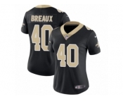 Women's Nike New Orleans Saints #40 Delvin Breaux Vapor Untouchable Limited Black Team Color NFL Jersey