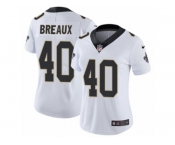 Women's Nike New Orleans Saints #40 Delvin Breaux Vapor Untouchable Limited White NFL Jersey