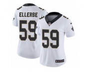 Women's Nike New Orleans Saints #59 Dannell Ellerbe Vapor Untouchable Limited White NFL Jersey
