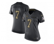Women's Nike New Orleans Saints #7 Morten Andersen Limited Black 2016 Salute to Service NFL Jersey