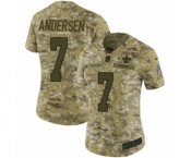 Women's Nike New Orleans Saints #7 Morten Andersen Limited Camo 2018 Salute to Service NFL Jersey