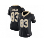 Women's Nike New Orleans Saints #83 Willie Snead Vapor Untouchable Limited Black Team Color NFL Jersey