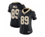 Women's Nike New Orleans Saints #89 Josh Hill Vapor Untouchable Limited Black Team Color NFL Jersey