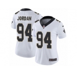 Women's Nike New Orleans Saints #94 Cameron Jordan Vapor Untouchable Limited White NFL Jersey