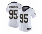 Women's Nike New Orleans Saints #95 Tyeler Davison Vapor Untouchable Limited White NFL Jersey