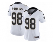 Women's Nike New Orleans Saints #98 Sheldon Rankins Vapor Untouchable Limited White NFL Jersey