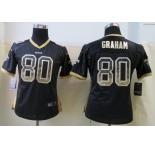 nike women nfl jerseys new orleans saints #80 graham black[nike drift fashion]