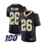Youth New Orleans Saints #26 P.J. Williams Black Team Color Vapor Untouchable Limited Player 100th Season Football Jersey