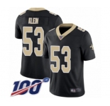 Youth New Orleans Saints #53 A.J. Klein Black Team Color Vapor Untouchable Limited Player 100th Season Football Jersey